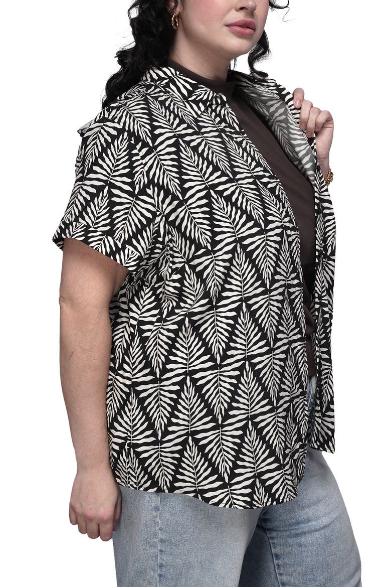 The Empower Button Up, Alternate, color, FERN MAZE BLACK/WHITE