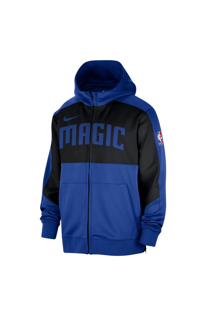 Nike Men's Nike Blue Orlando Magic Authentic On-Court Showtime Performance Full-Zip Hoodie, Alternate, color, Blue