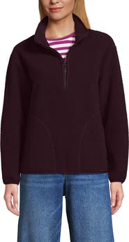 Lands' End Half Zip Cozy High Pile Fleece Pullover