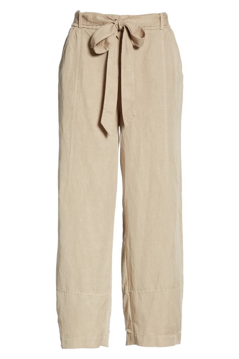 Lantern Twill Ankle Pants, Alternate, color, KHAKI