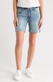 KUT from the Kloth Katy Boyfriend Cuffed Denim Shorts