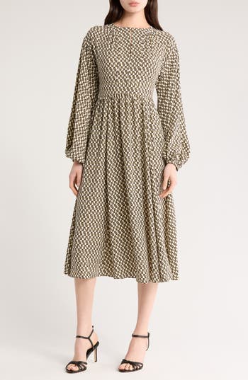DVF DVF HECUBA LONG SLEEVE DRESS