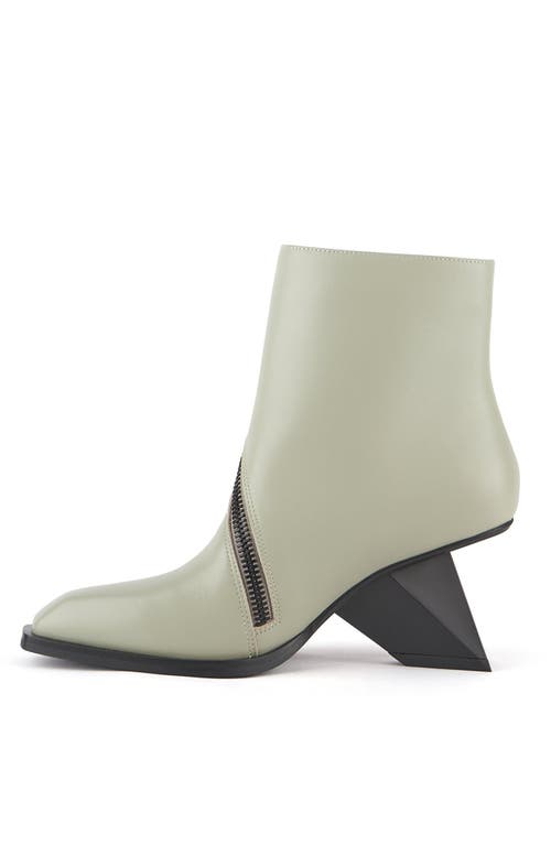United Nude Rockit Zip Bootie In Sustained Grey