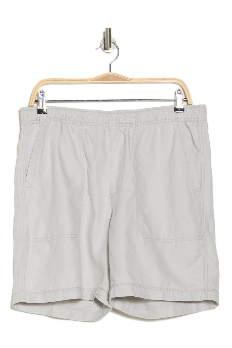 Cubano Linen & Cotton Pull-On Shorts, Alternate, color, VAPOR