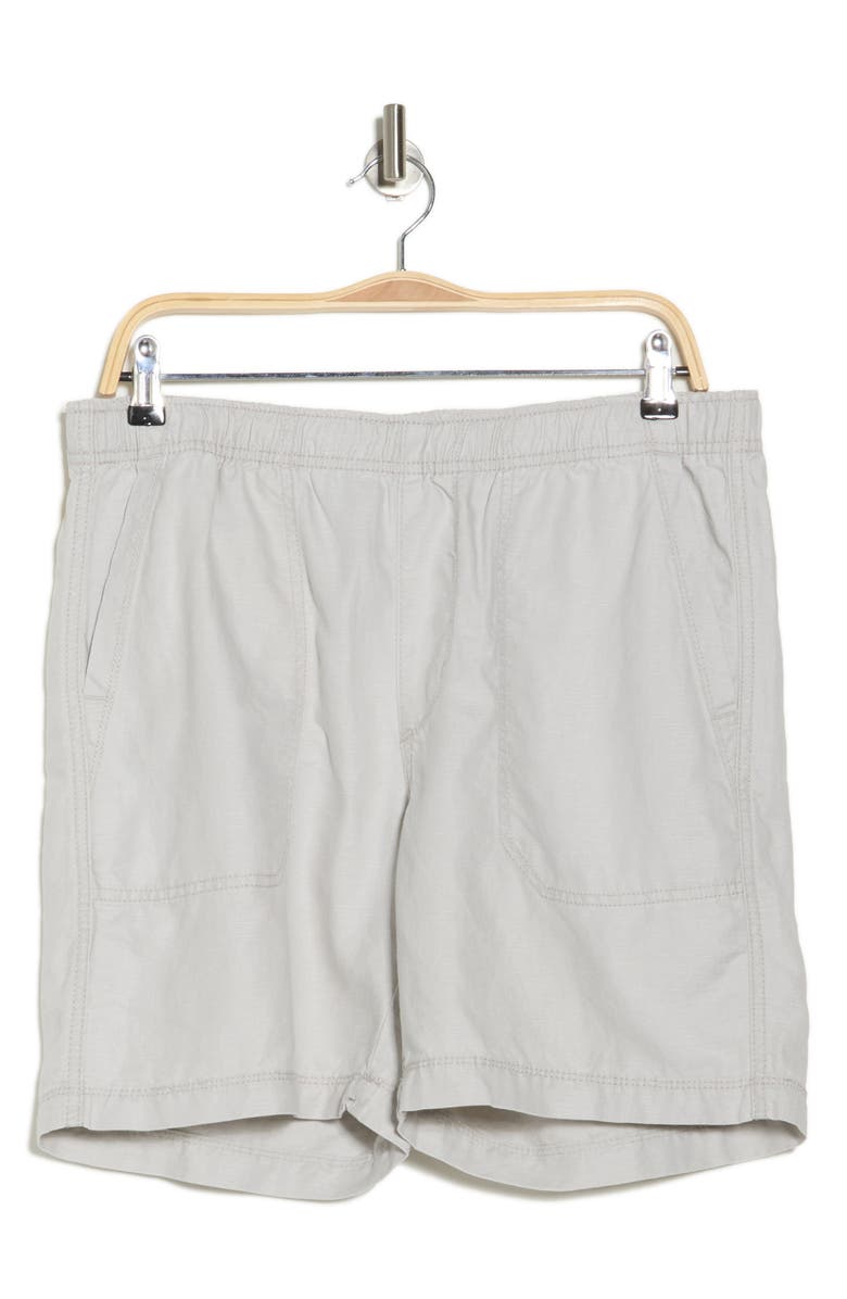 Union Cubano Linen & Cotton Pull-On Shorts, Alternate, color, Vapor