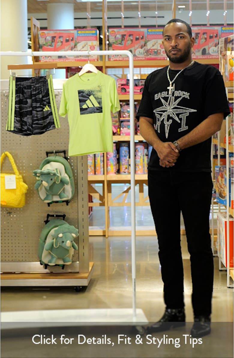 Kids' Camo Print T-Shirt & Shorts Set, sales video thumbnail