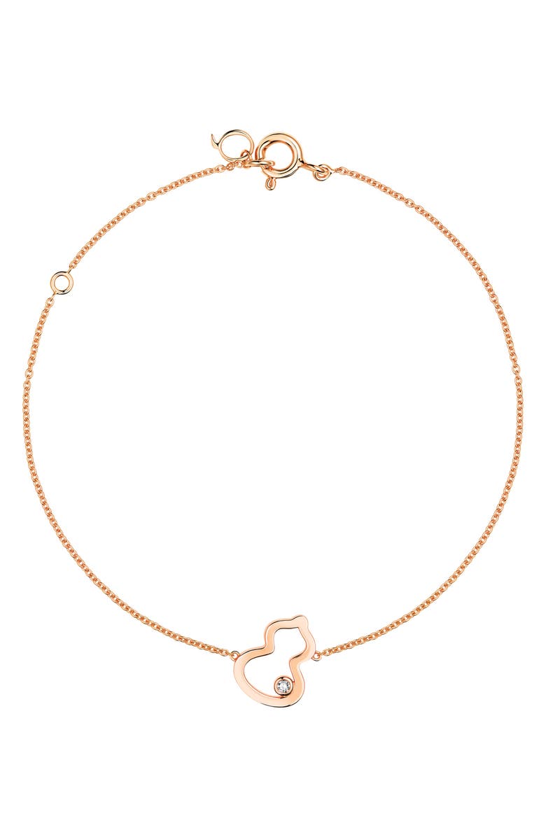 Qeelin Petite Wulu Diamond Station Bracelet, Main, color, 