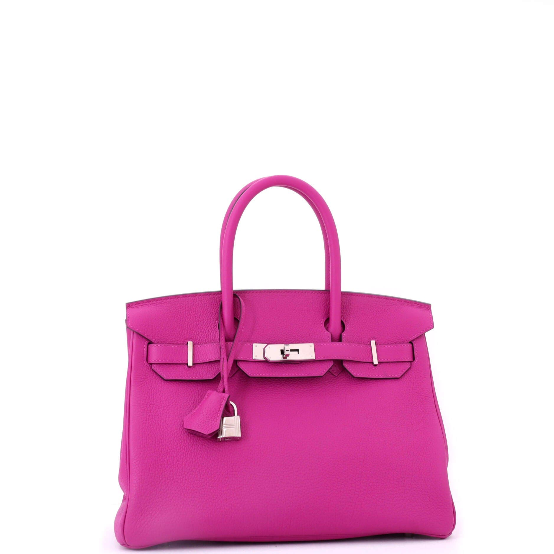 Pre-Owned Hermes Birkin Handbag Pink Togo with Palladium Hardware 30, Alternate, color, 