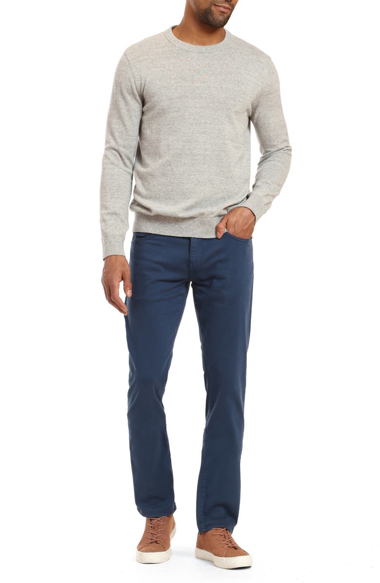 Mavi Jeans Zach Straight Leg Twill Pants, Alternate, color, Navy Twill