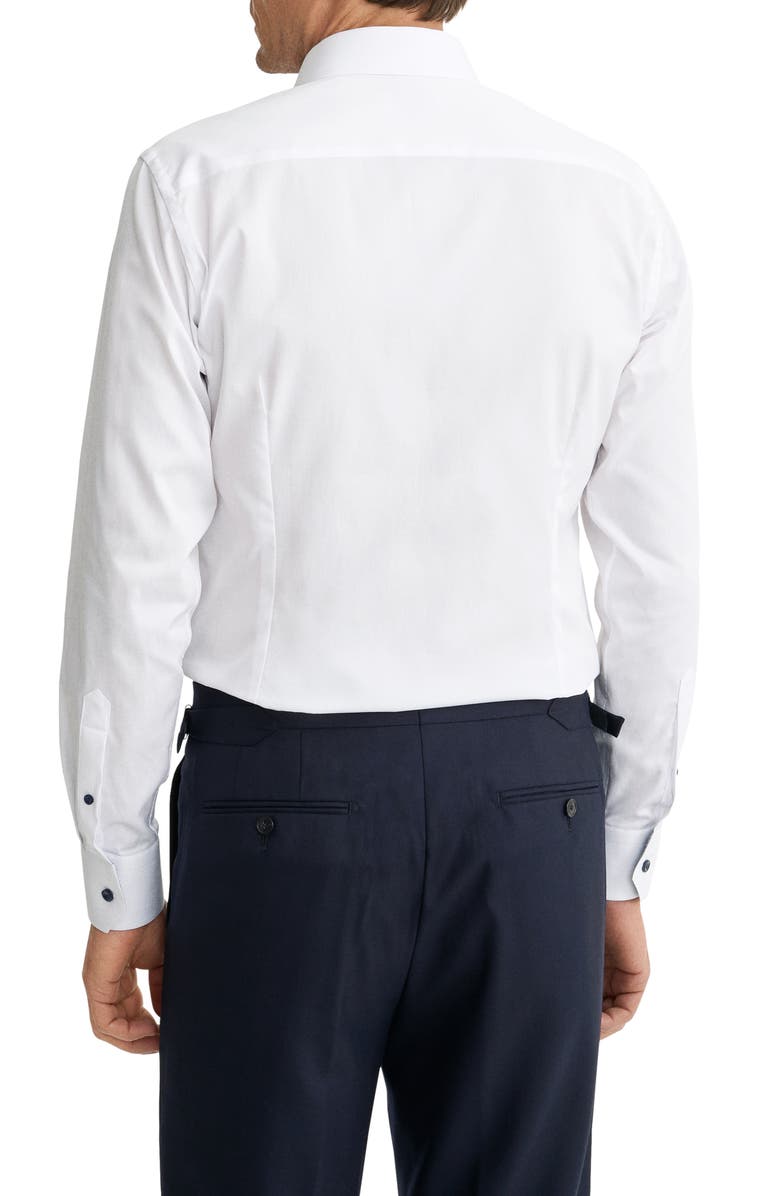 Eton Slim Fit Signature Twill Button-Up Shirt, Alternate, color, White