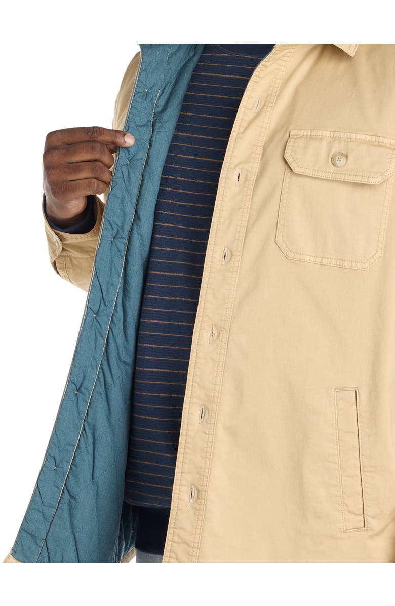 True Nation by DXL Big & Tall Button-Front Shirt Jacket, Alternate, color, Safari