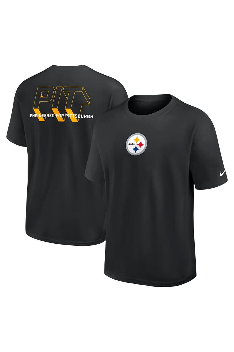 Men's Nike Black Pittsburgh Steelers Dominate The Game Essential Max90 T-Shirt, Main, color, Black