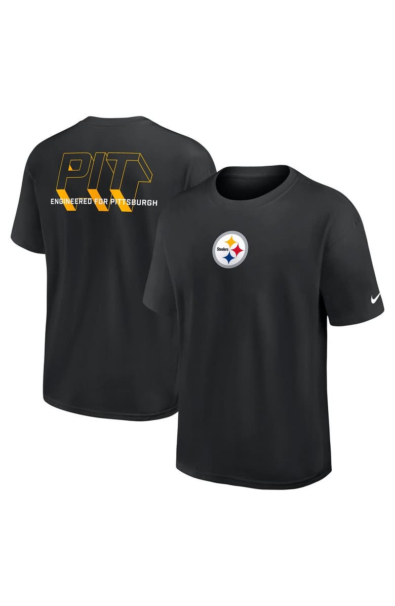 Nike Men's Nike Black Pittsburgh Steelers Dominate The Game Essential Max90 T-Shirt, Main, color, Black