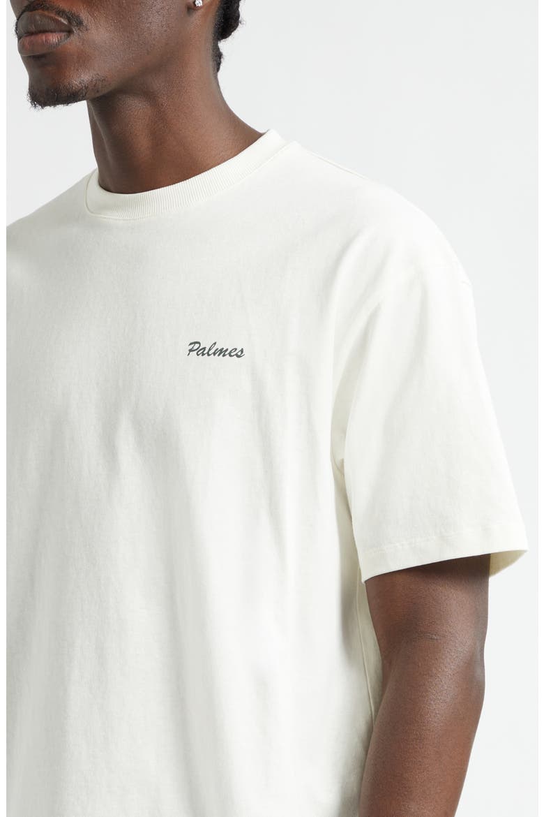 Pigment Dyed Cotton Logo T-Shirt, Alternate, color, OFF-WHITE