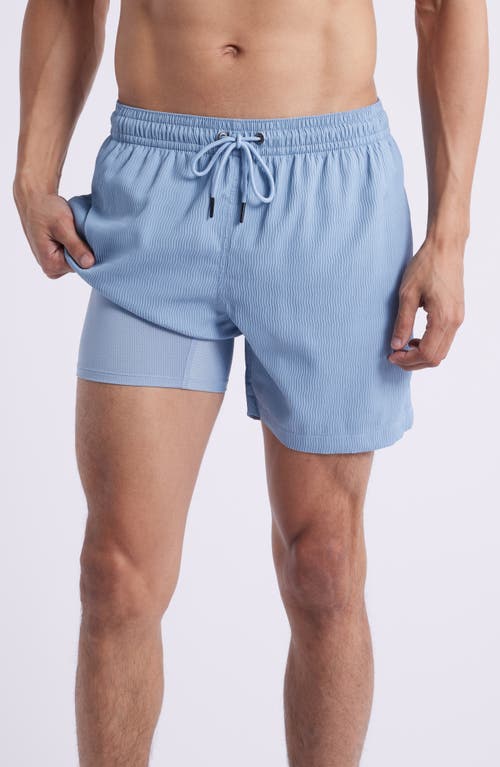Chubbies Misty Breezes 5.5-inch Swim Trunks In Dusty Blue