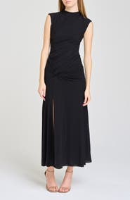 WAYF Sarielle Ruched Maxi Dress