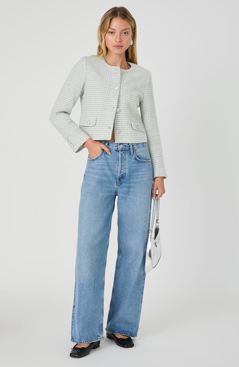 French Connection Tweed Jacket, Alternate, color, Lt Ble Multi