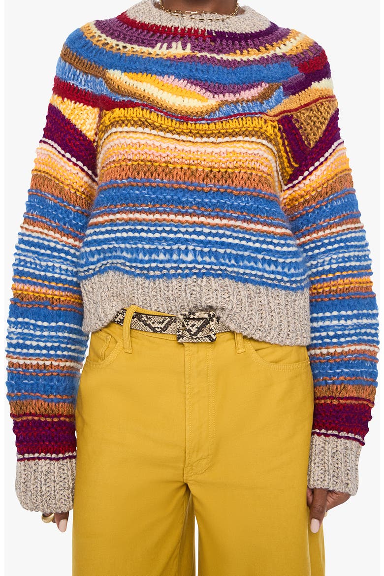 The Boxy Jumper Cotton Sweater, Main, color, MULTI COLOR