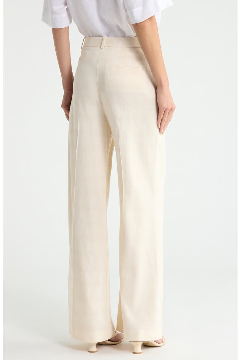 Terena Linen Blend Pants, Alternate, color, BEIGE MULTI