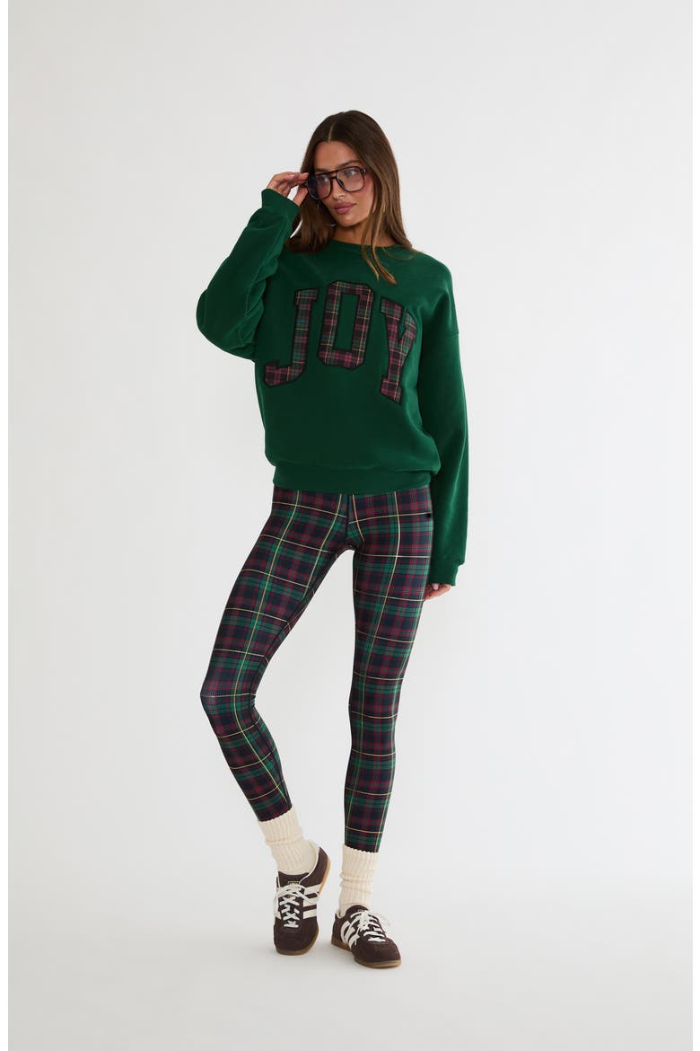 Devyn Oversized Graphic Sweatshirt, Alternate, color, PINE HOLLOW