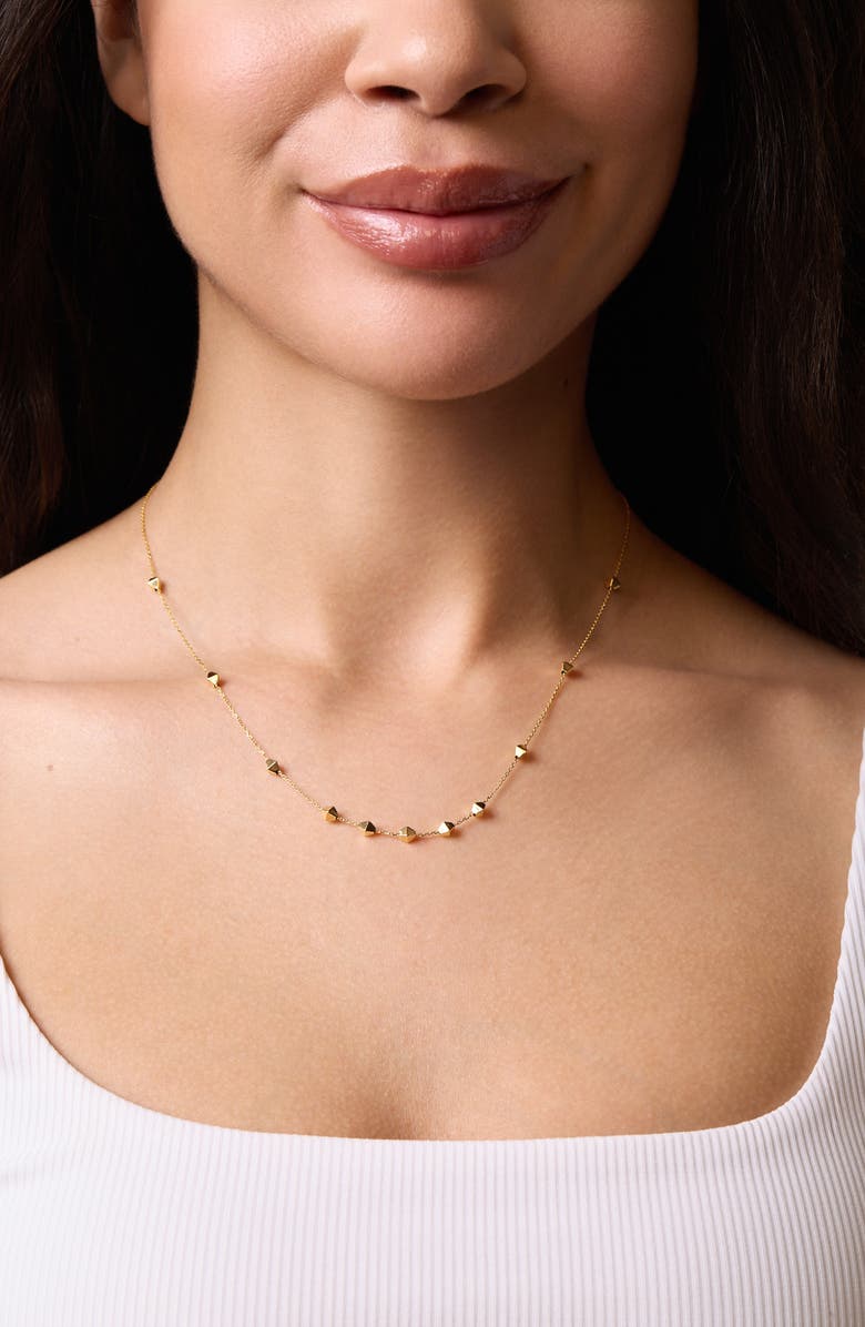 Bony Levy 14K Gold Prism Station Necklace, Alternate, color, 14Ky