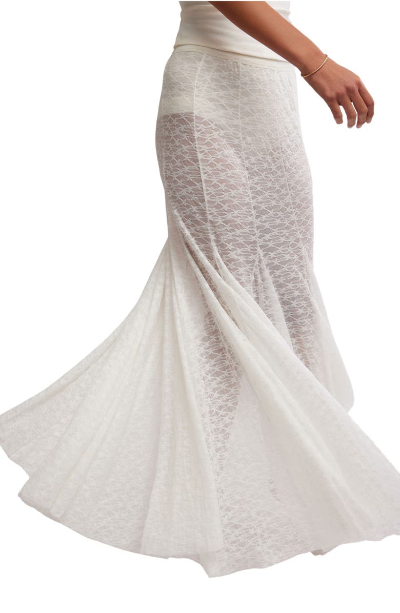 Free People Kiss Kiss Sheer Mesh Maxi Slip Skirt, Alternate, color, 