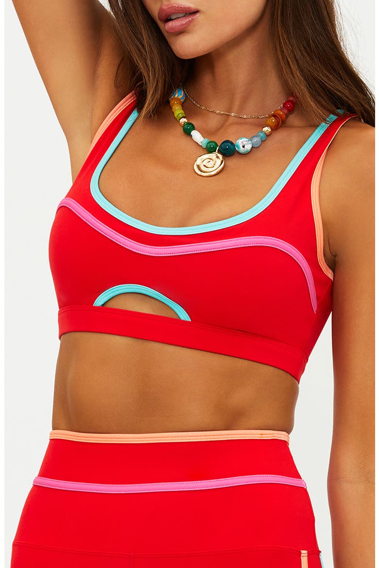 Moxie Sports Bra, Main, color, STRAWBERRY