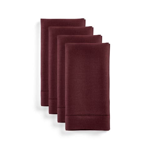 Linen Dinner Napkins - Classic Hemstitch