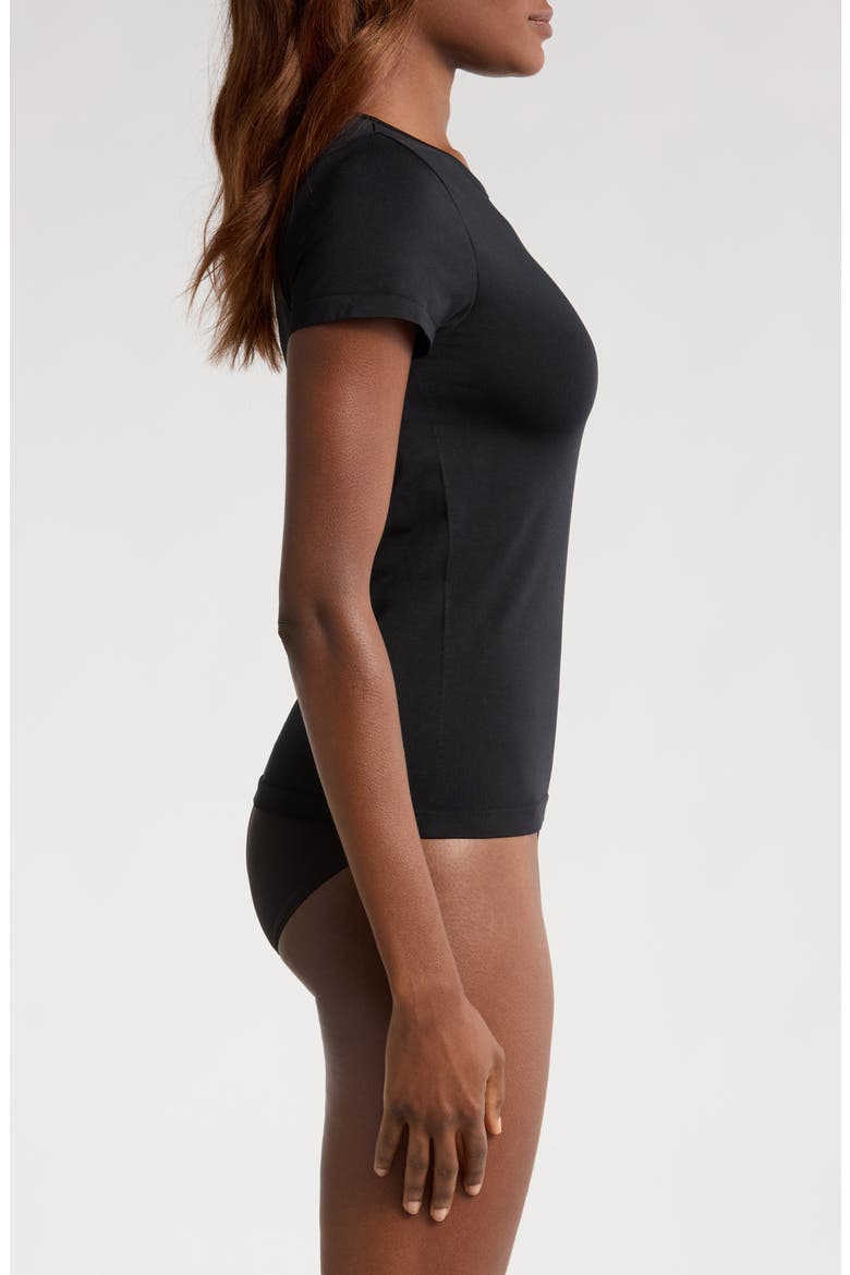 Seamless Layering Tee, Alternate, color, BLACK