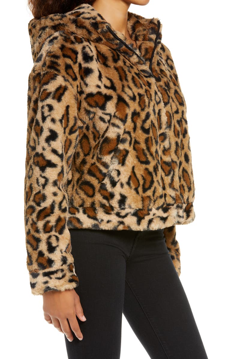 UGG<sup>®</sup> Mandy Faux Fur Hooded Jacket, Alternate, color, 