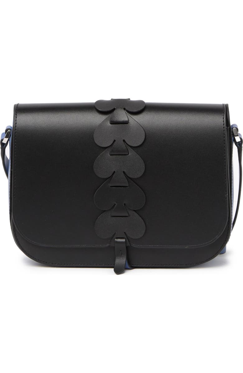 Kate Spade New York nadine woven spade medium flap shoulder bag, Main, color,