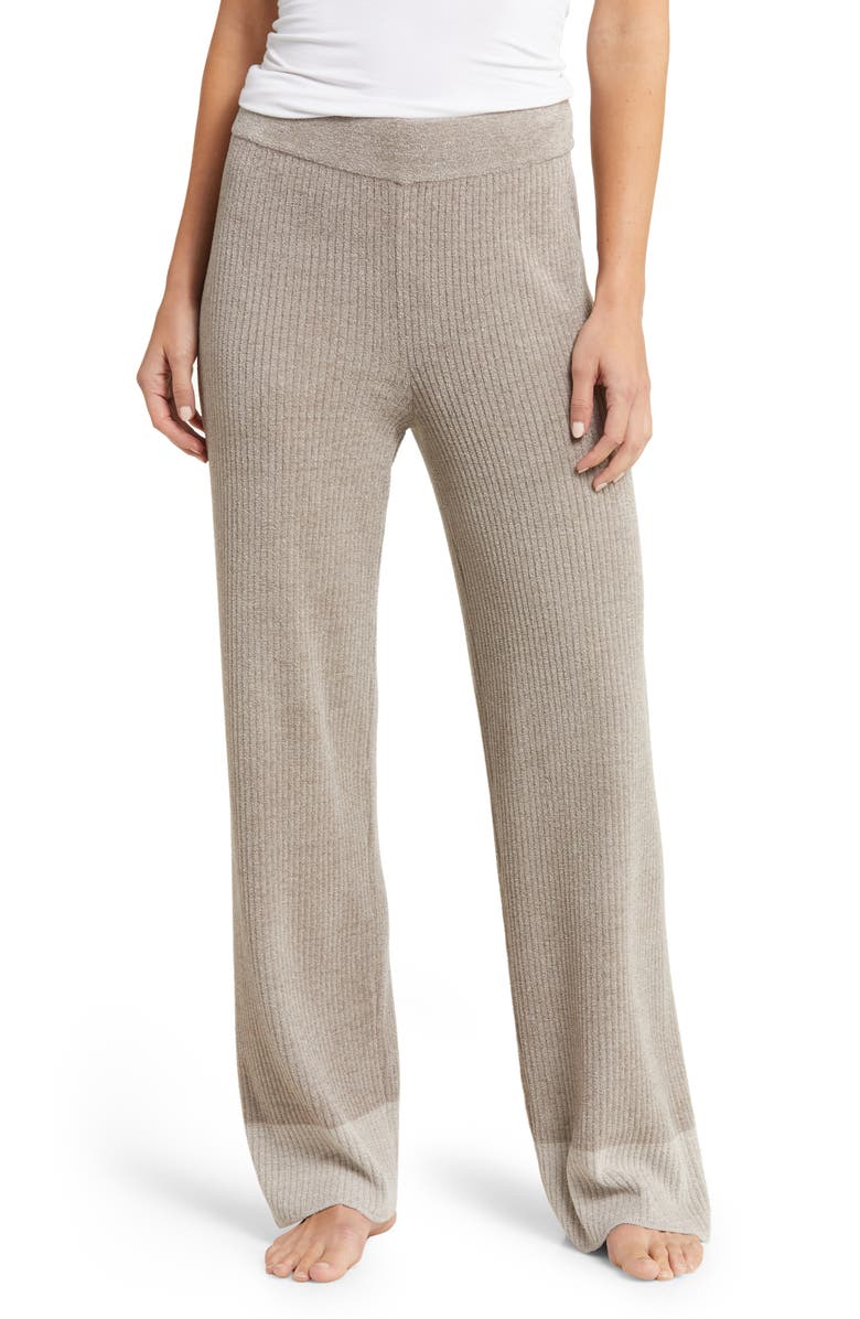 Barefoot Dreams<sup>®</sup> CozyChic<sup>™</sup> Ultra Lite<sup>®</sup> Colorblock Ribbed Lounge Pants, Main, color,
