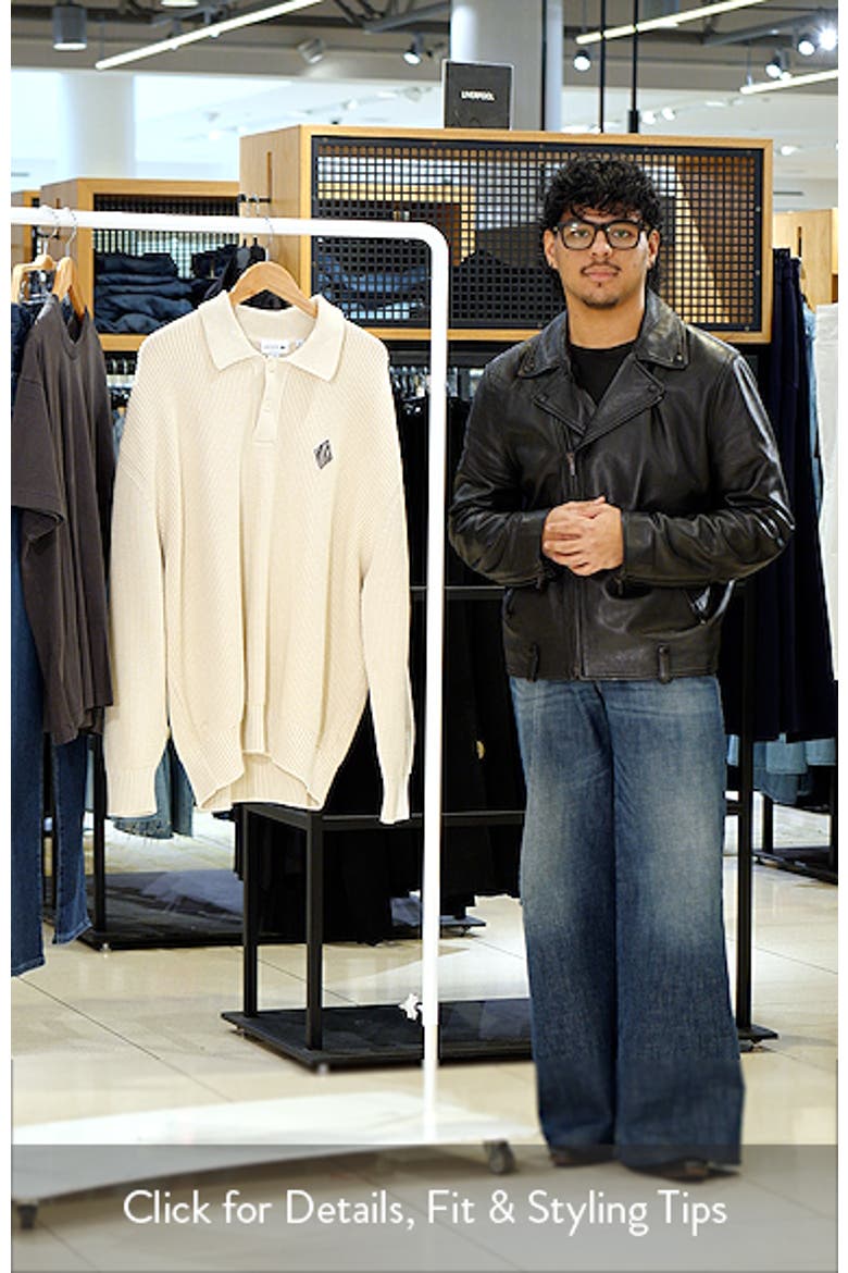 Relaxed Fit Polo Sweater video