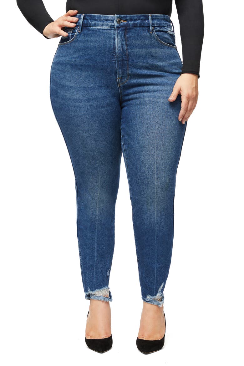 Good Curvy High Waist Skinny Jeans, Alternate, color, BLUE329