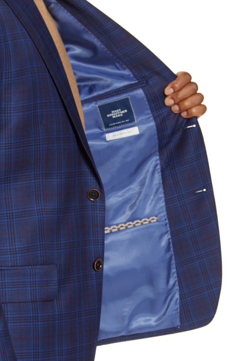 Hart Schaffner Marx Classic Fit Plaid Stretch Wool Sport Coat, Alternate, color,