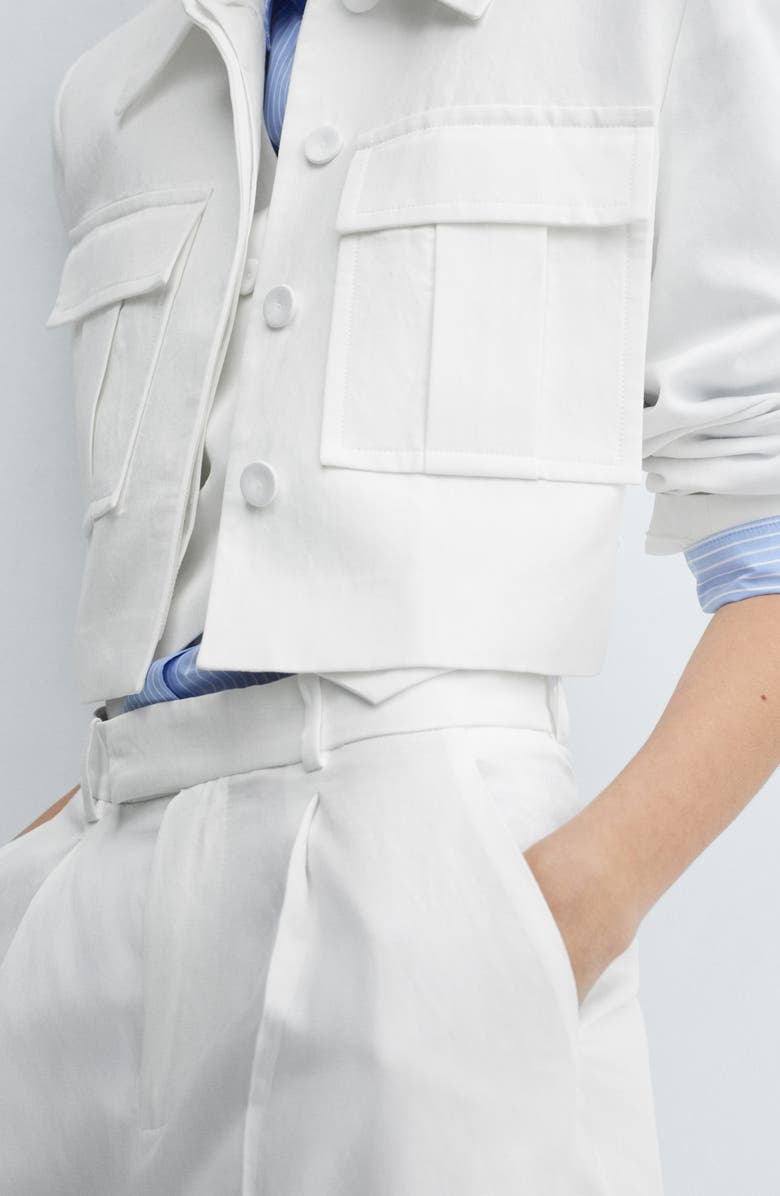 MANGO Lugo Crop Jacket, Alternate, color,