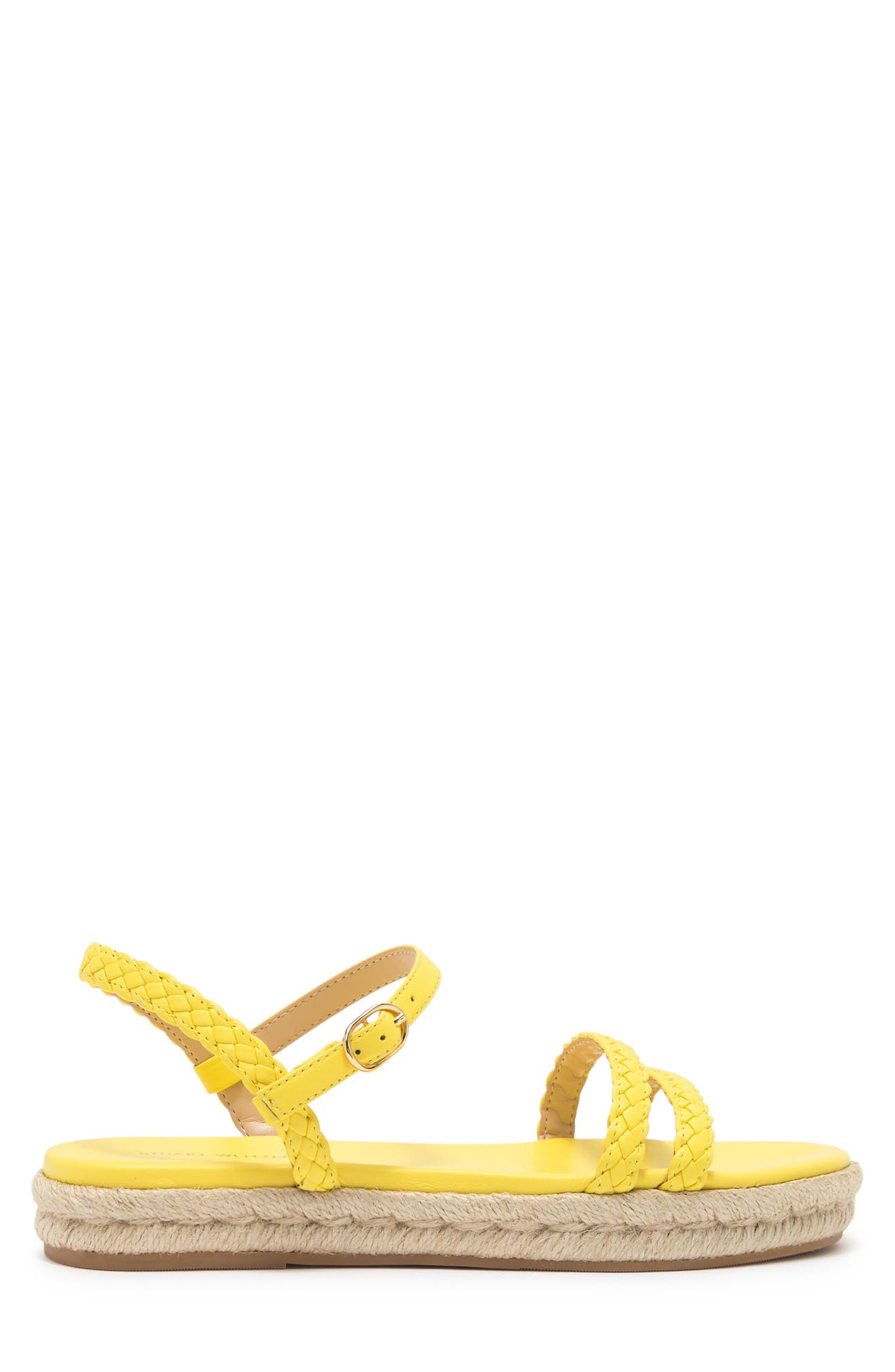 Stuart Weitzman Mykonos Braided Strap Espadrille Flat (Women ...
