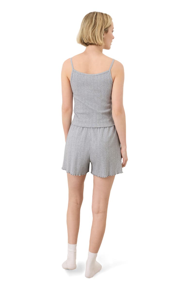 Pact Organic Cotton Pointelle Cami, Alternate, color, Heather Grey