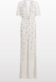 Jenny Packham Sofie Crystal-Embellished Gown