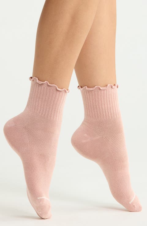 Athleisure Lettuce Edge Assorted 3-Pack Ankle Socks