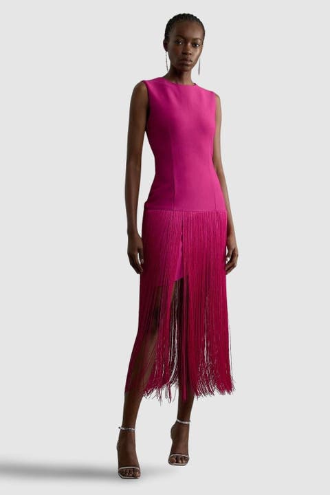 Tassel Hem Knitted Dress