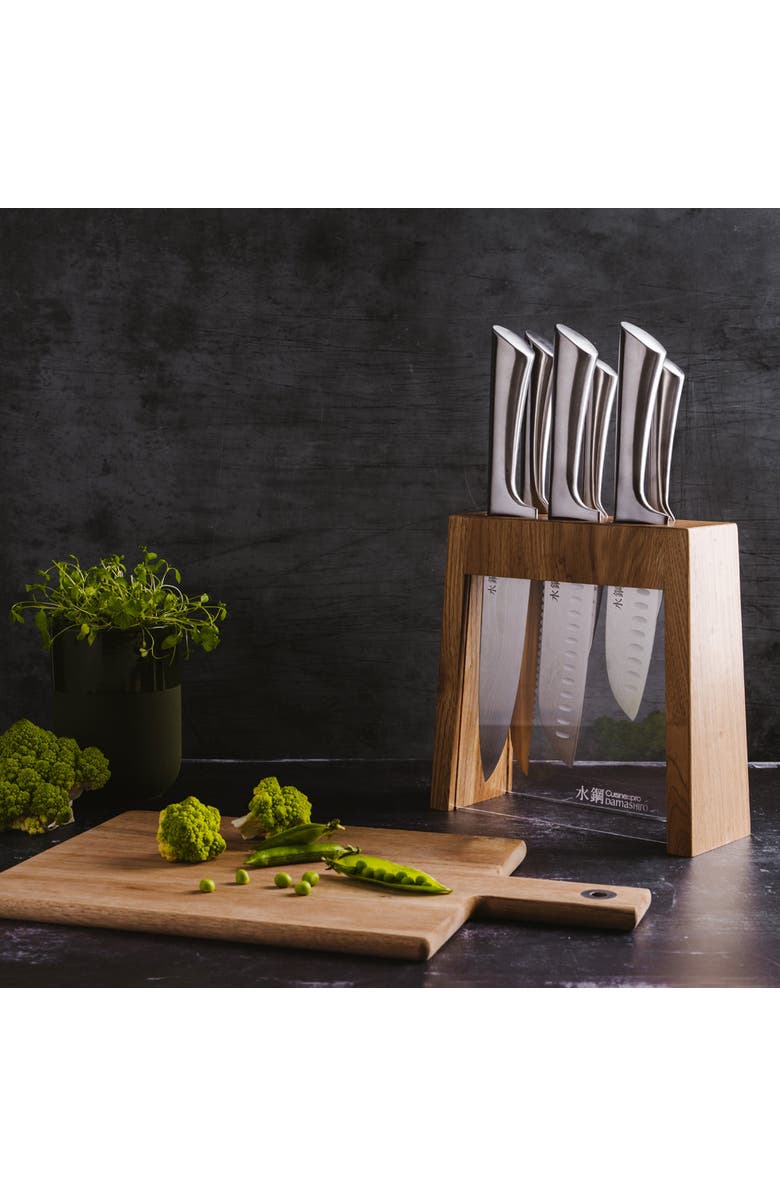 Cuisine::pro<sup>®</sup> Damashiro<sup>®</sup> Mizu 7-Piece Knife Block, Alternate, color, Silver