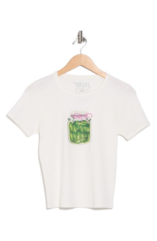 Vinyl Icons Pickles Graphic Baby T-shirt In White