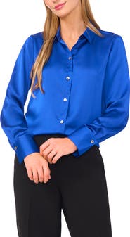 Halogen® Charmeuse Button-Up Shirt