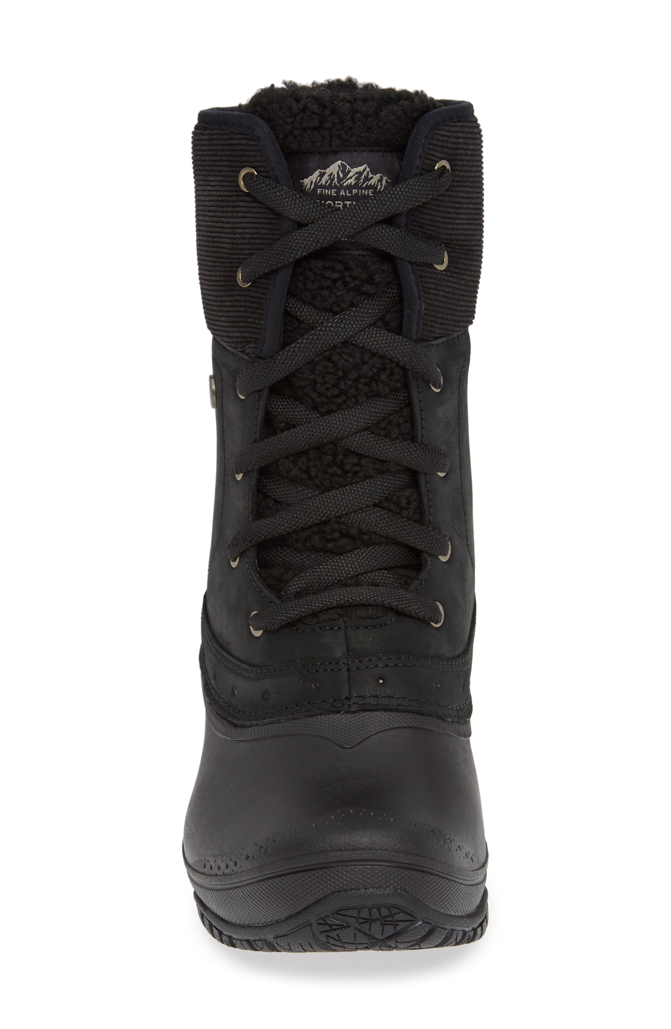 The North Face Shellista Roll Cuff Waterproof Insulated Winter Boot, Alternate, color, 