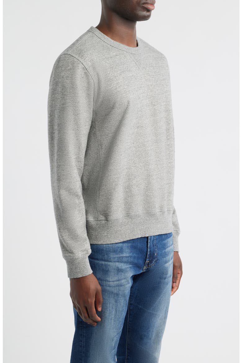 Blake Cotton French Terry Crewneck Sweatshirt, Alternate, color, HEATHER GREY