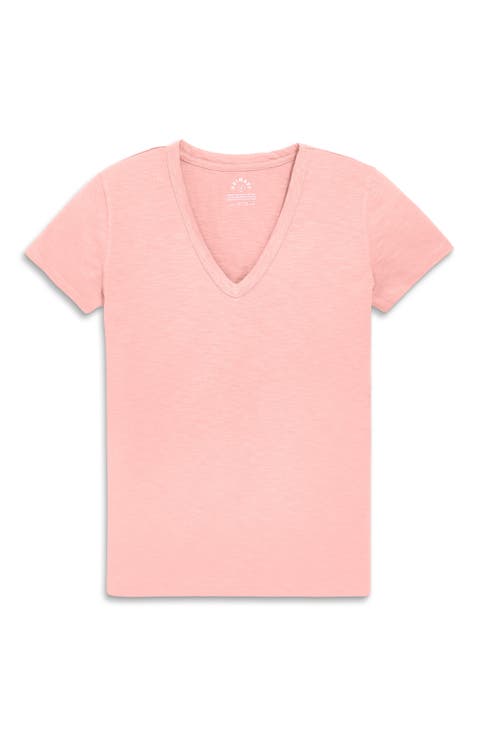 Adult Classic Slub V-Neck Tee (Women's Fit)