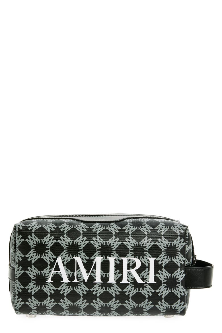 Quad Monogram Coated Canvas Dopp Kit, Main, color, BLACK