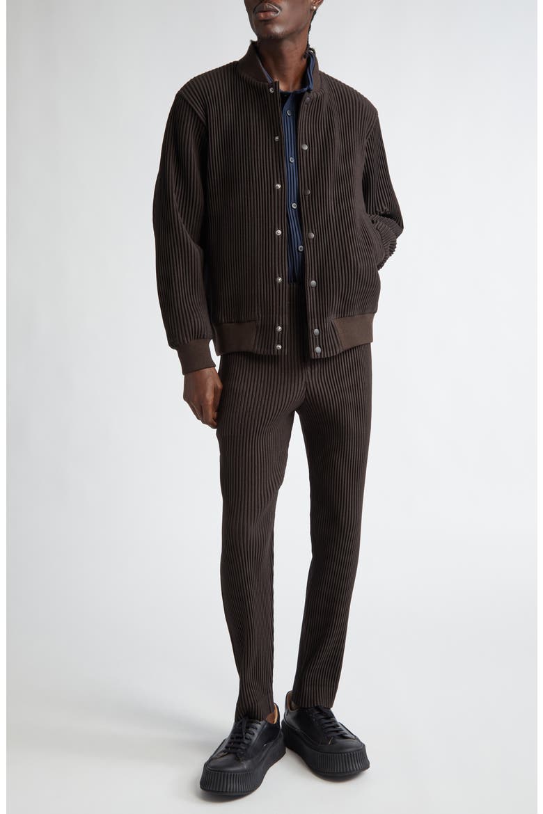Homme Plissé Issey Miyake Kersey Pleated Straight Leg Pants (Men