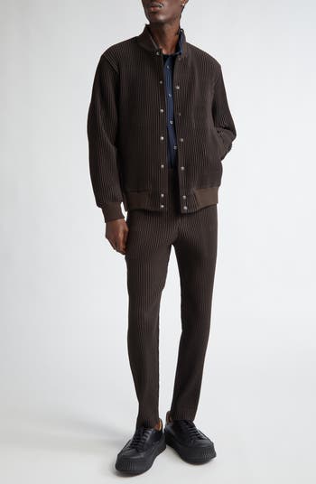 Homme Plissé Issey Miyake Kersey Pleated Straight Leg Pants Homme Plissé Issey Miyake Kersey Pleated Straight Leg Pants